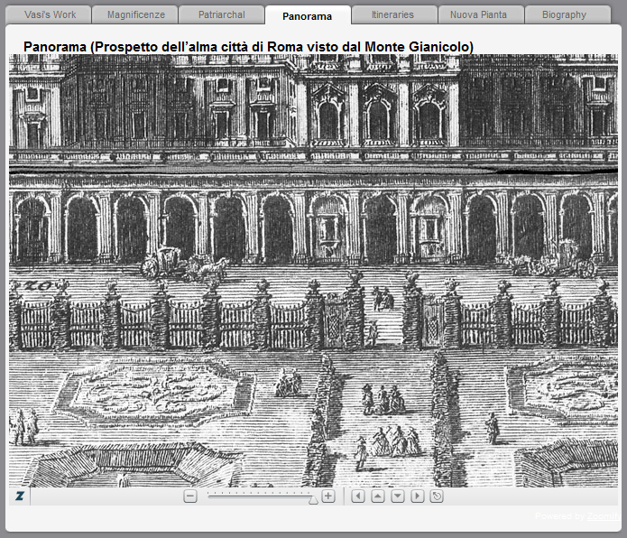 Detail of Vasi's "Panorama of Rome"